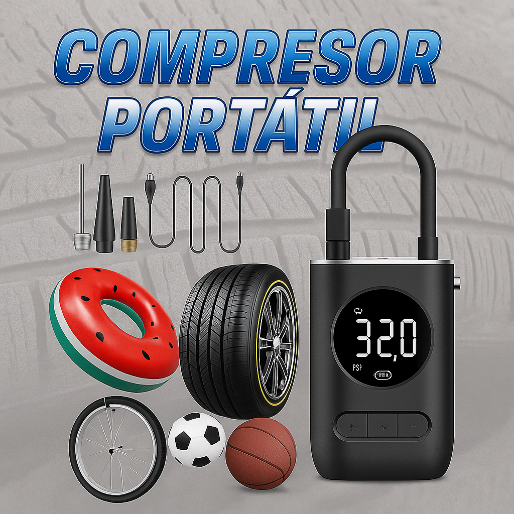 Compresor Aire Multifuncional - Portatil